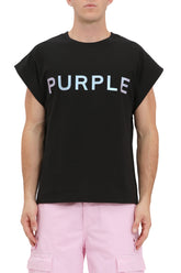 PURPLE BRAND M1072 Textured Jersey Sleeveless Top at Gravity NYC